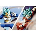 Tableau combat Vegeta vs Goku Tableau Geek Tableau Dragon Ball Z couleur: Multicolore