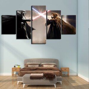 Tableau combat sabre laser Tableau Star Wars Tableau Geek