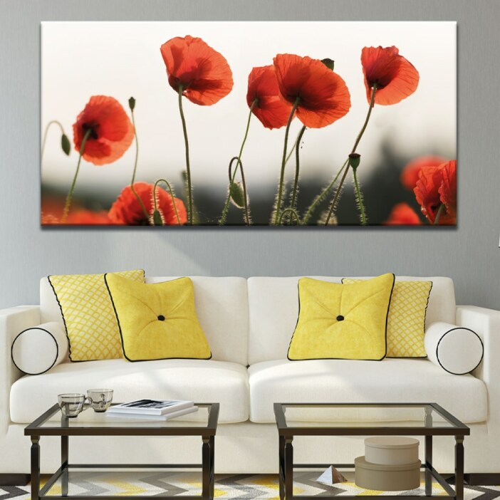 Tableau coquelicot moderne Tableau Fleur Tableau Nature