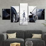 Tableau course de voiture de course
