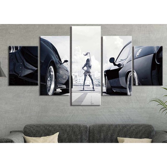 Tableau course de voiture de course Tableau Voiture Tableaux originaux taille: S