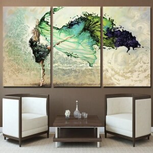 Tableau danseuse verte