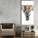 Tableau éléphant dessiné sur un fond blanc Tableau Animaux Tableau Éléphant