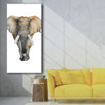 Tableau éléphant dessiné sur un fond blanc Tableau Animaux Tableau Éléphant