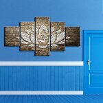 Tableau fleur de lotus aum