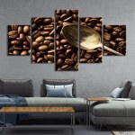 Tableau grains de café
