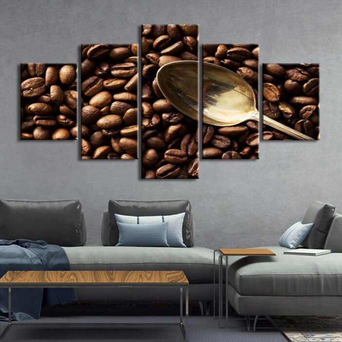 Tableau grains de café