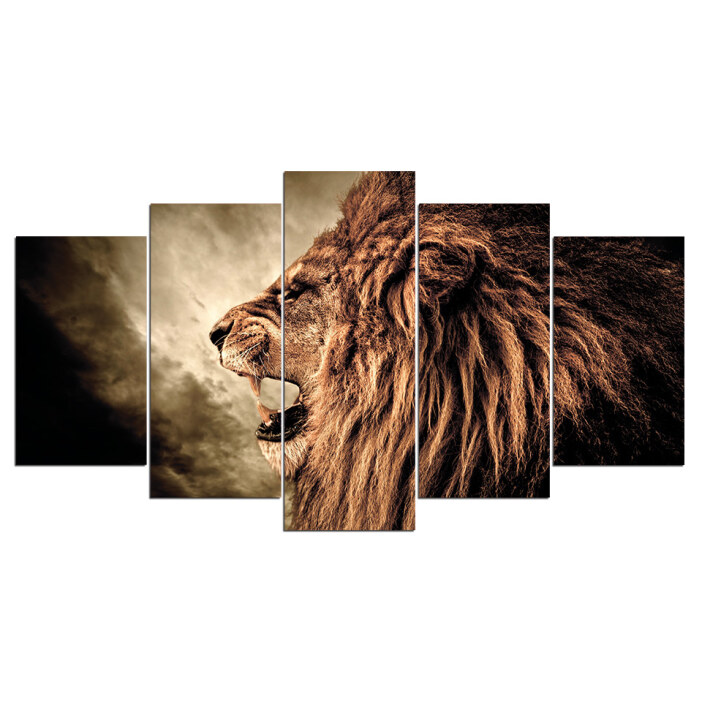 Tableau lion rugissant Tableau Lion Tableau Animaux