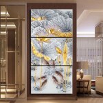 Tableau lotus abstraits
