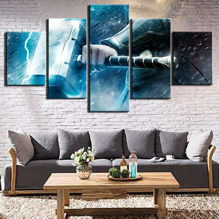 Tableau marteau de Thor Tableau Marvel Tableau Geek