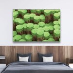 Tableau minecraft forêt Tableau Pop Art Tableau Geek Tableau Minecraft taille: XS