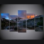 Tableau montagne et lac Tableau Montagne Tableau Nature