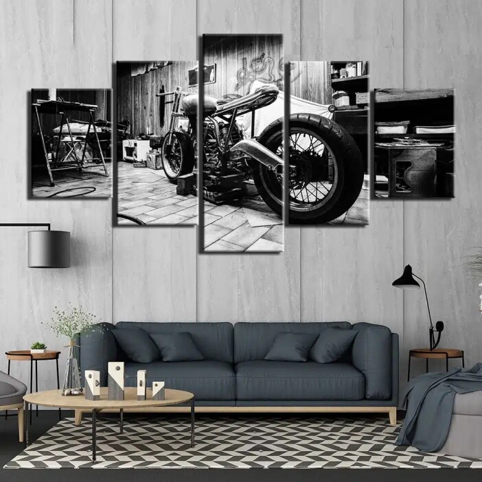 Tableau moto vintage