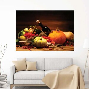 Tableau nature morte vin et légumes Tableau Nature morte Tableau Nature taille: XS