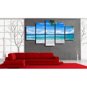 Tableau plage paradisiaque Tableau Mer Tableau Nature format: Horizontal