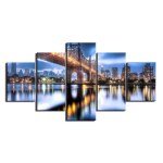 Tableau pont de Brooklyn la nuit