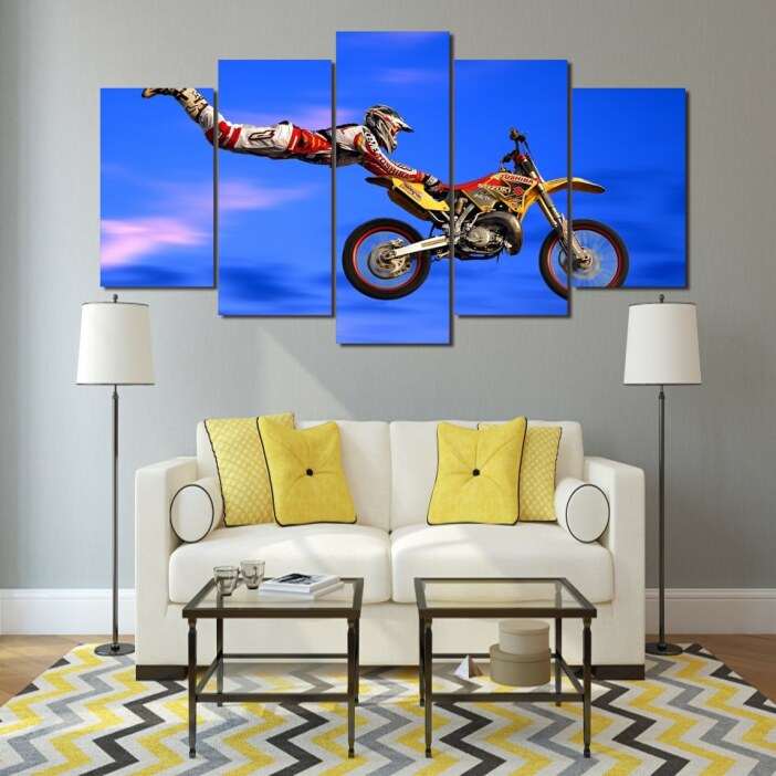 Tableau saut en motocross
