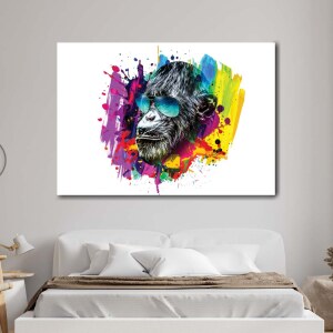 tableau singe pop art