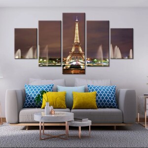 Tableau tour Eiffel illuminée Tableau Paris Tableau Ville