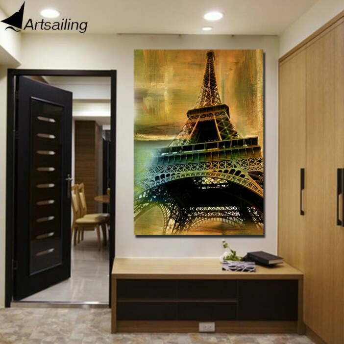 Tableau tour Eiffel vintage Tableau Paris Tableau Ville Tableau Vintage
