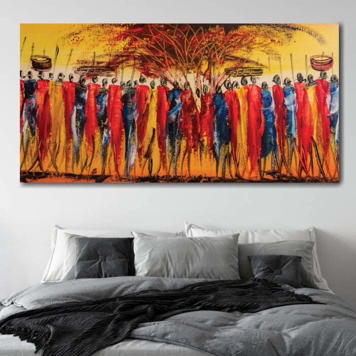 Tableau tribu africaine