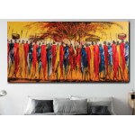 Tableau tribu africaine