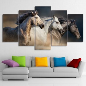 Tableau trois chevaux