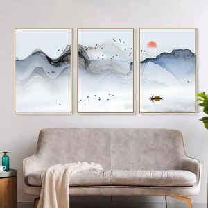 Tableau voyage nordique Tableau Abstrait taille: S