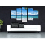 Tableau plage paradisiaque
