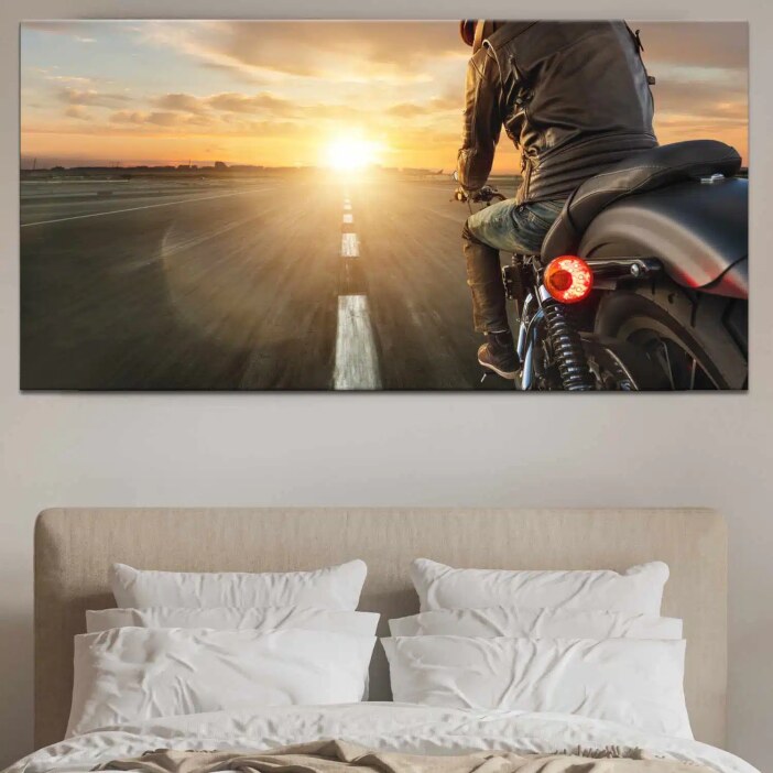 Tableau Harley Davidson en route