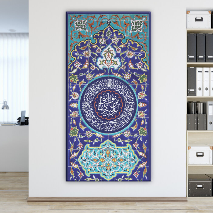 Tableau décor oriental. Bonne qualité, original, accrochée sur un mur dans un salon