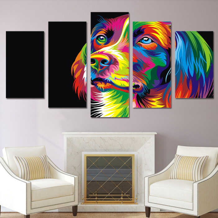 tableau chien pop Tableau Chien Tableau Animaux format: Horizontal